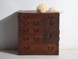Cómoda Tansu antigua – Periodo Meiji /  Taishō (c.1868-1926) #34
