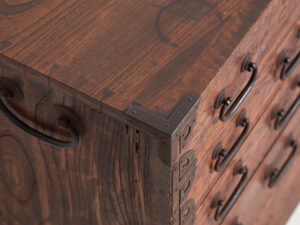 Cómoda Tansu antigua – Periodo Meiji /  Taishō (c.1868-1926) #34