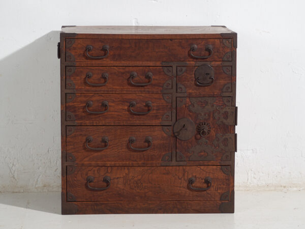 Cómoda Tansu antigua – Periodo Meiji /  Taishō (c.1868-1926) #34