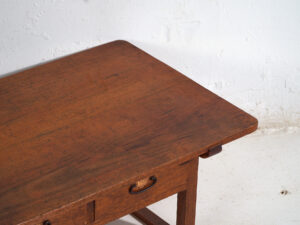 Mesa baja japonesa antigua con cajones - Periodo Showa (c.1926-1970) #65