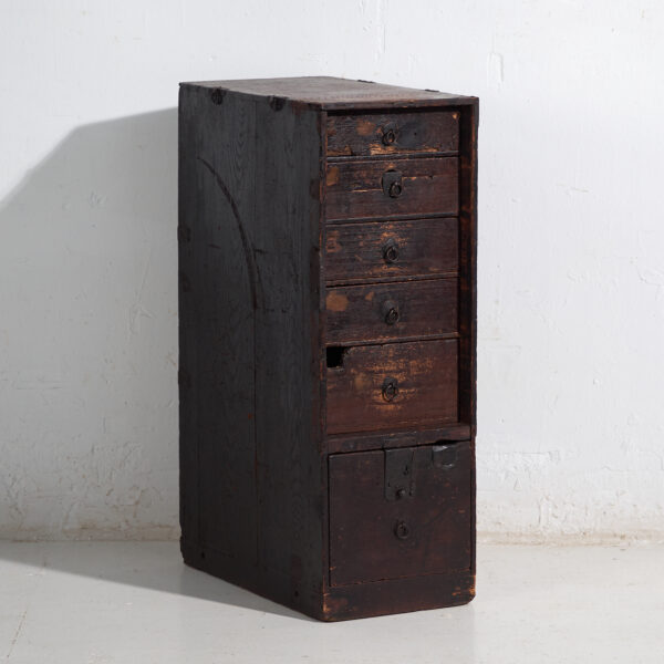 Mueble de archivo japonés antiguo – Periodo Meiji / Taishō (c.1880-1926) #74
