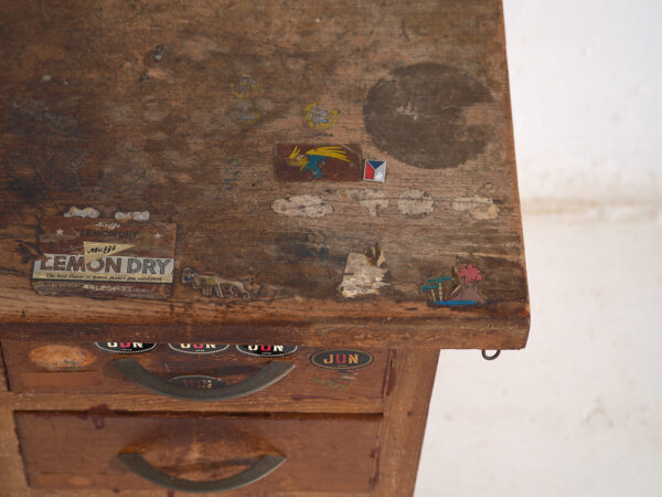 Antique Japanese Writing Desk with Drawers - Showa Period (c.1926-1970) #80