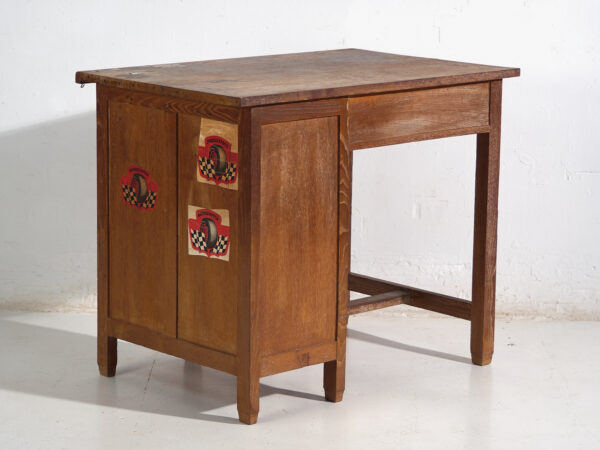 Antique Japanese Writing Desk with Drawers - Showa Period (c.1926-1970) #80