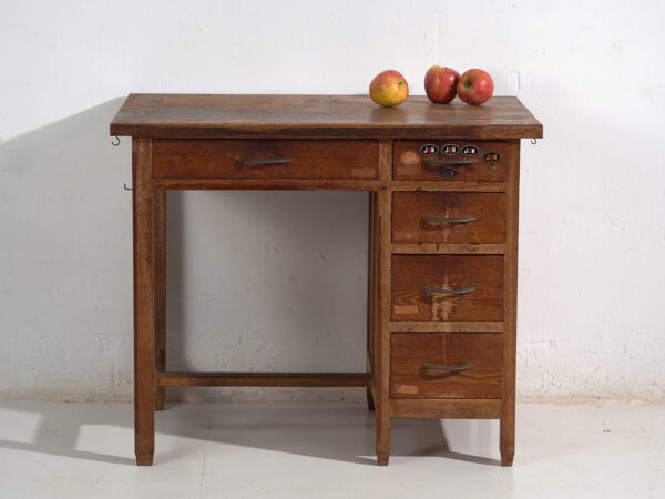 Antique Japanese Writing Desk with Drawers - Showa Period (c.1926-1970) #80