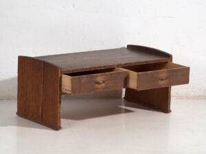 Mesa Baja Japonesa con Cajones en Cedro – Periodo Showa (c.1926–1970)