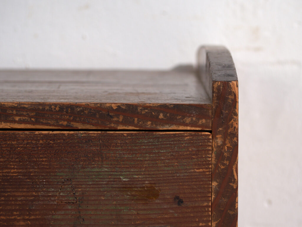 Mesa Baja Japonesa con Cajones en Cedro – Periodo Showa (c.1926–1970)