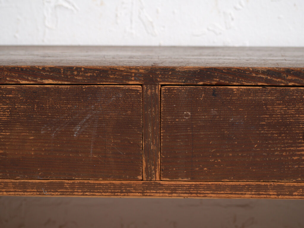 Mesa Baja Japonesa con Cajones en Cedro – Periodo Showa (c.1926–1970)