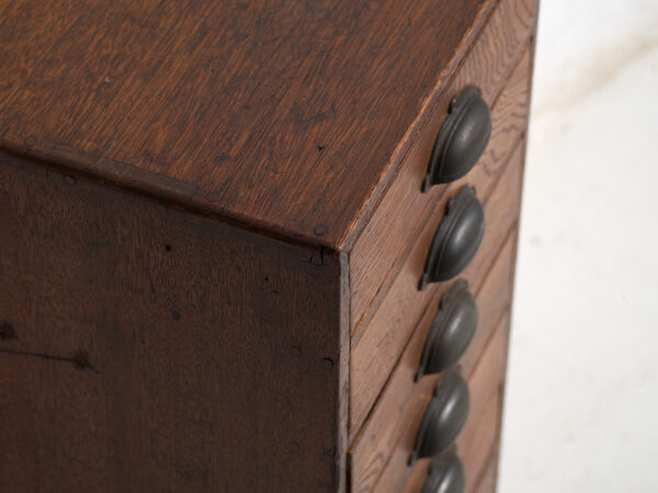 Cajonera japonesa de 10 cajones en madera – Periodo Showa (c.1950–1979)