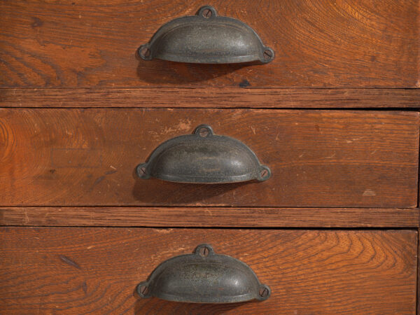 Cajonera japonesa de 10 cajones en madera – Periodo Showa (c.1950–1979)