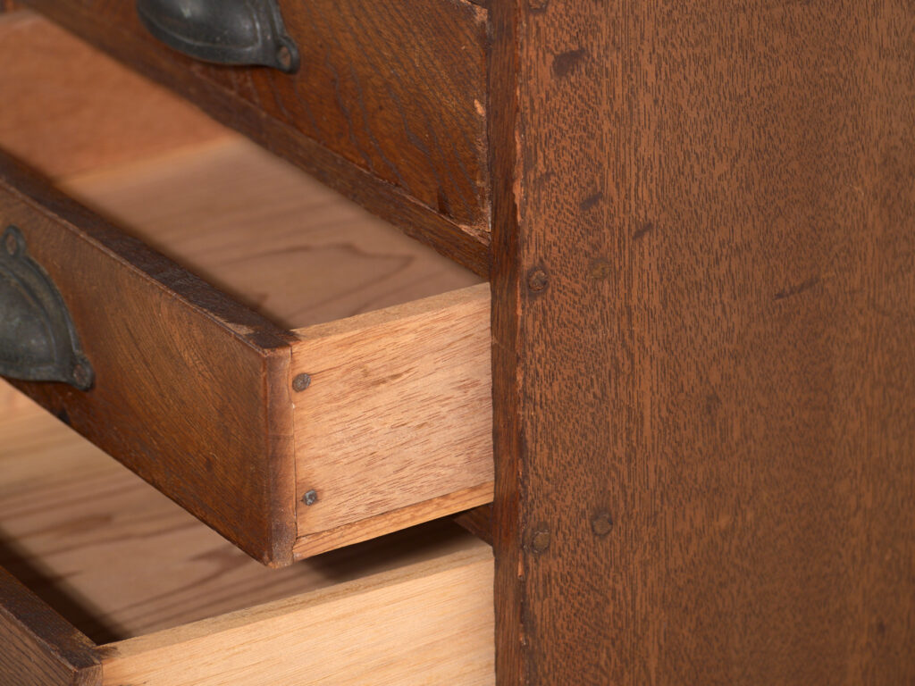 Cajonera japonesa de 10 cajones en madera – Periodo Showa (c.1950–1979)