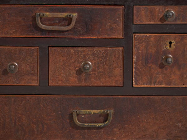 Pequeño Tansu japonés antiguo – Periodo Taishō / Showa (c.1868-1926) #99