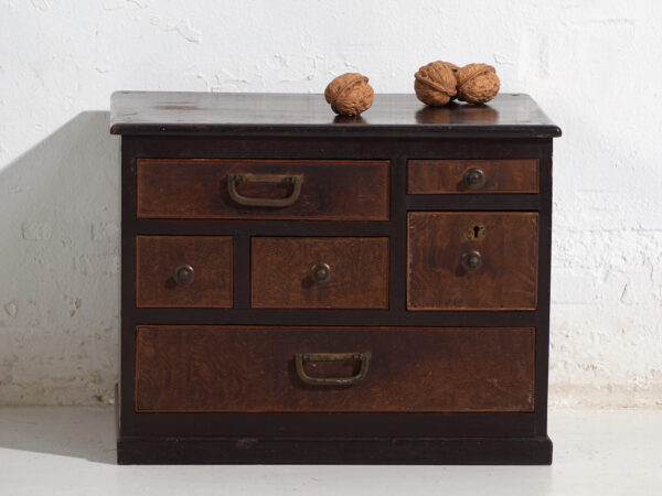 Pequeño Tansu japonés antiguo – Periodo Taishō / Showa (c.1868-1926) #99