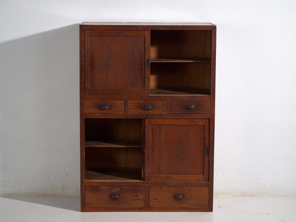 Armario japonés antiguo con puertas correderas - Periodo Meiji tardío (c.1900-1920) #67