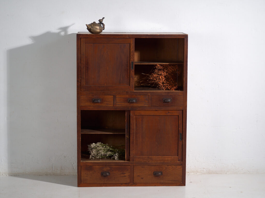 Armario japonés antiguo con puertas correderas - Periodo Meiji tardío (c.1900-1920) #67