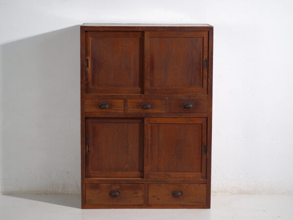 Ancienne armoire japonaise à portes coulissantes - Période Meiji (c.1900-1920) #67
