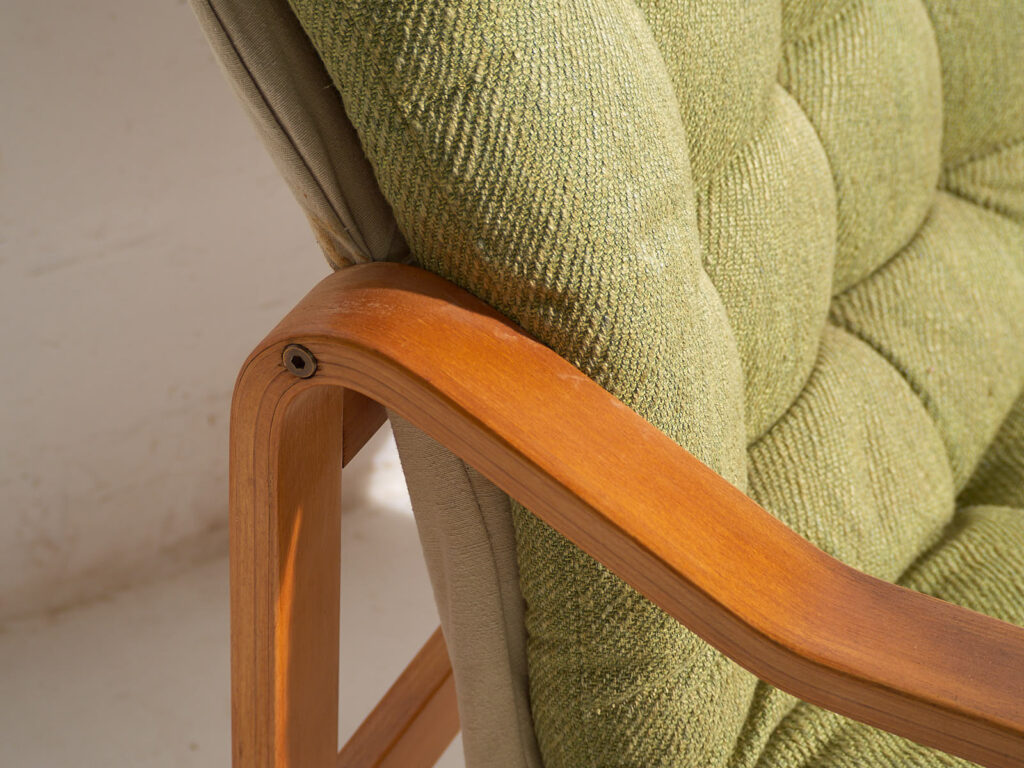 Butaca vintage de color verde olivo (c.1950) #80