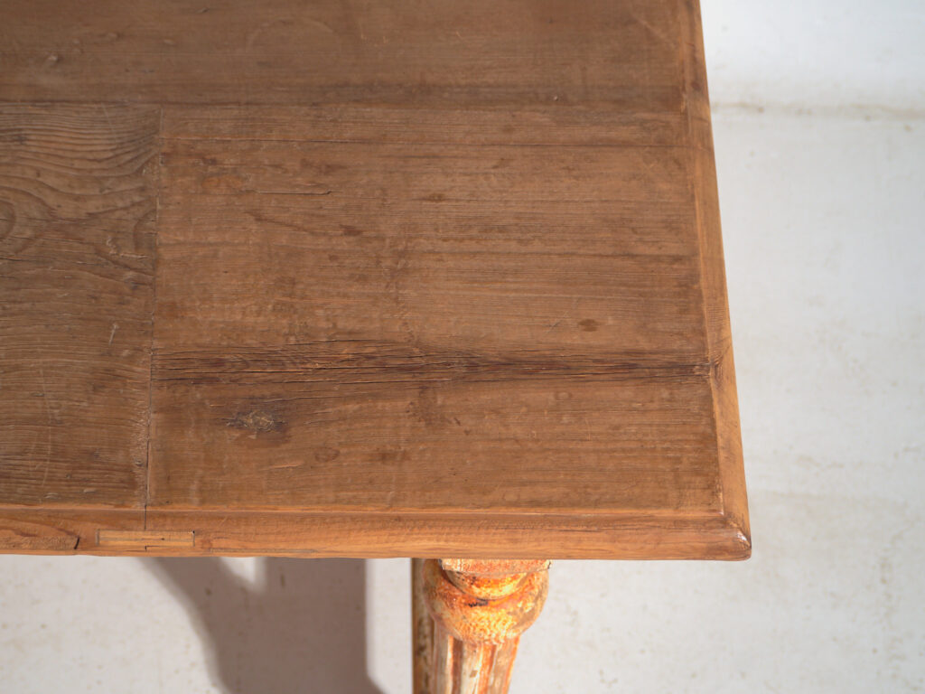 Reclaimed oak dining table – Large rustic European farmhouse table