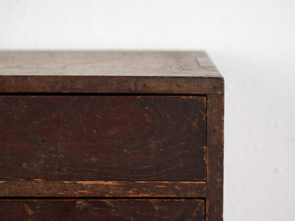 Cajonera japonesa antigua de escritorio con tres cajones – Periodo Meiji / Taishō (c.1890-1926)