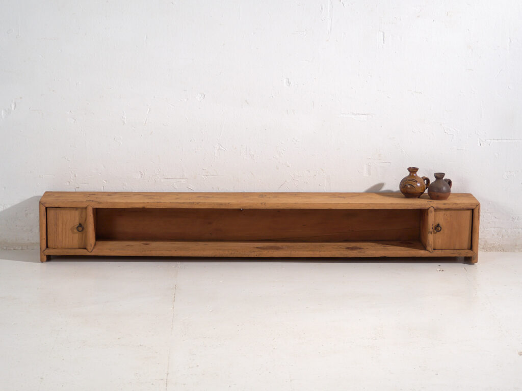 Antique low sideboard in pine wood – China, circa 1930