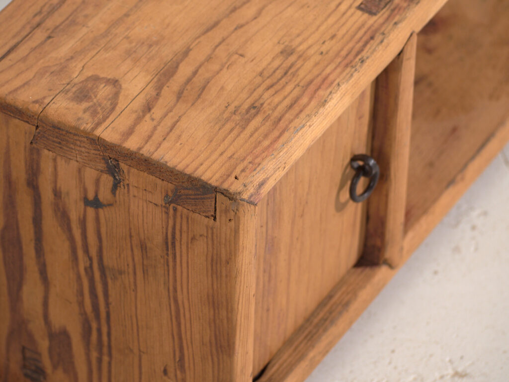 Antique low sideboard in pine wood – China, circa 1930