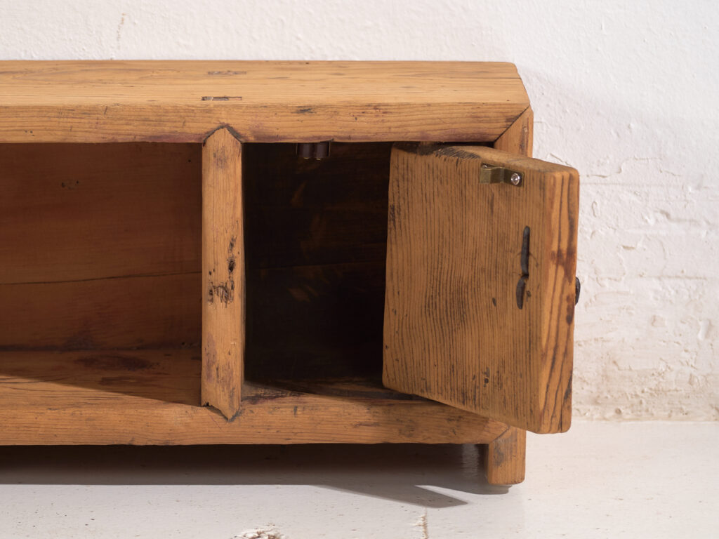 Antique low sideboard in pine wood – China, circa 1930