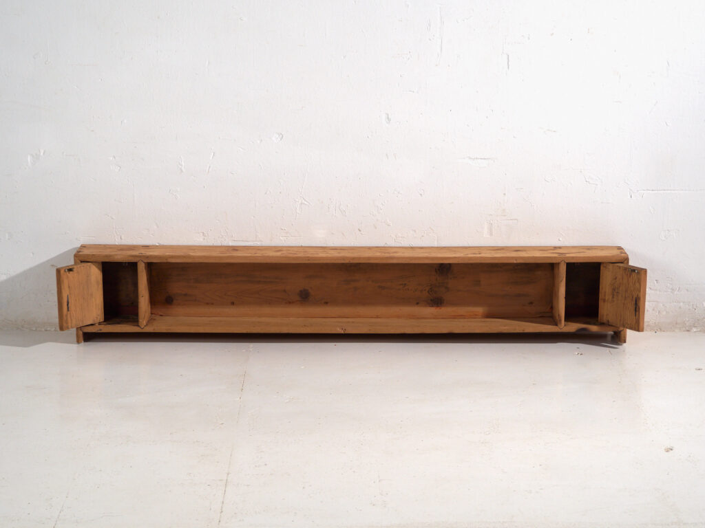Antique low sideboard in pine wood – China, circa 1930