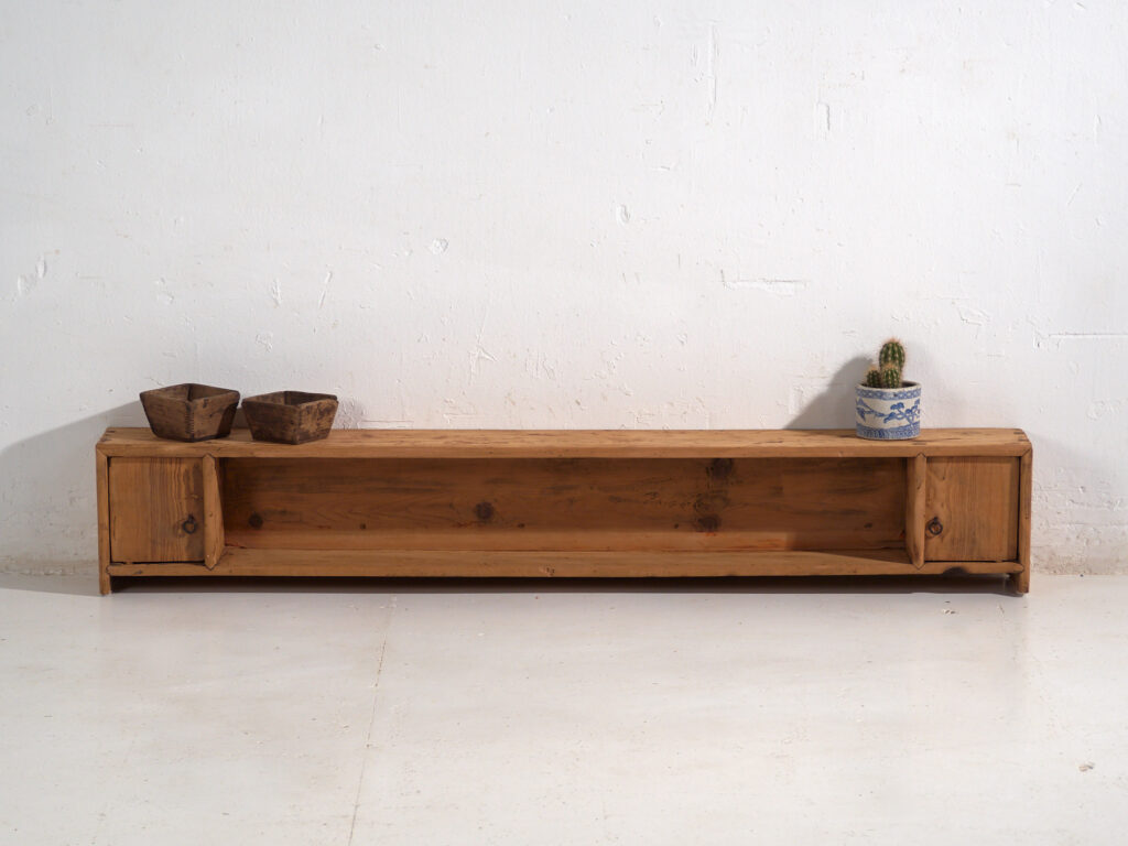Antique low sideboard in pine wood – China, circa 1930