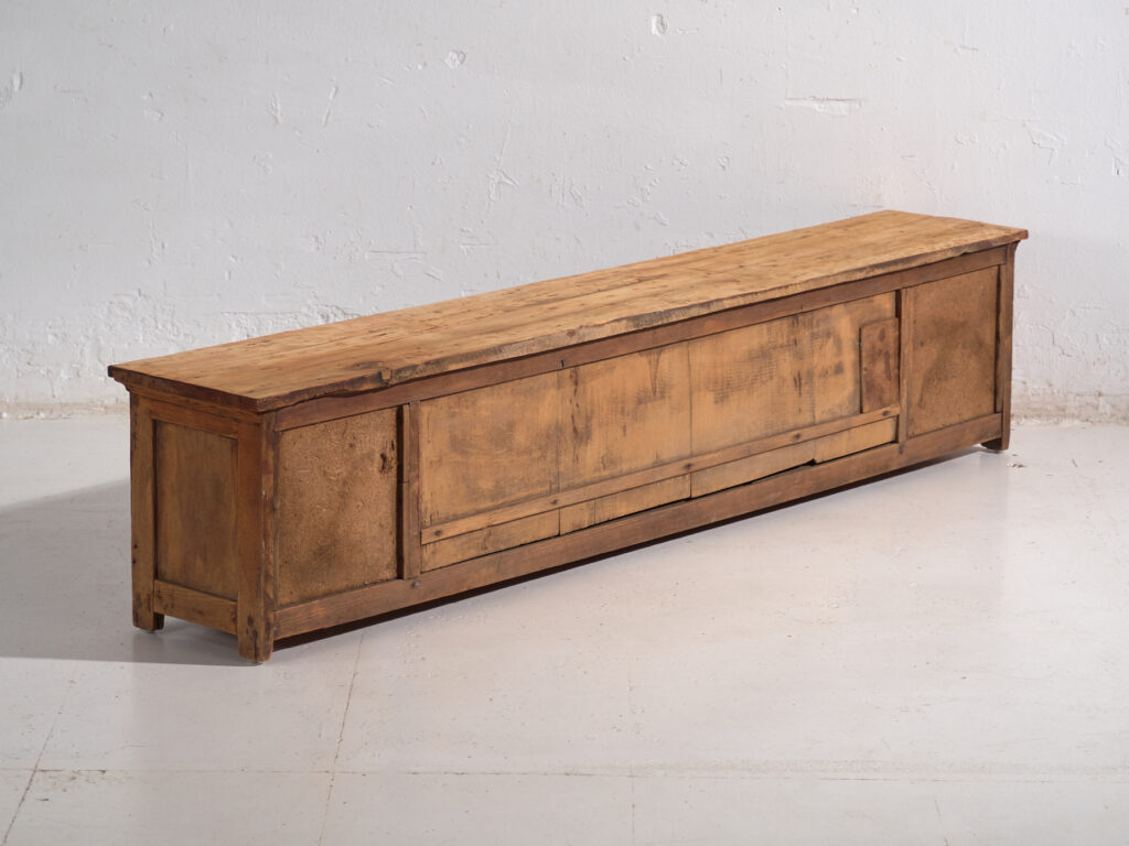Antique low sideboard in pine wood – China, circa 1930