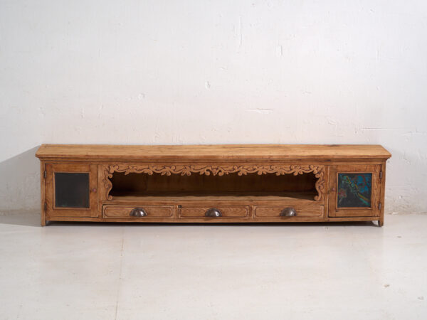 Antique low sideboard in pine wood – China, circa 1930