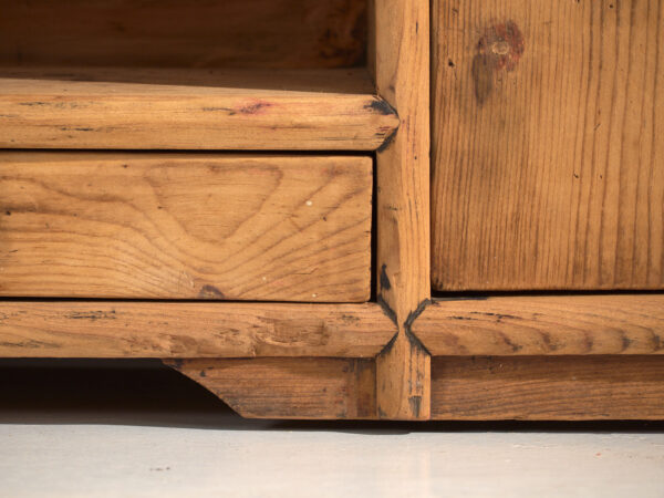 Antique low sideboard in pine wood – China, circa 1930