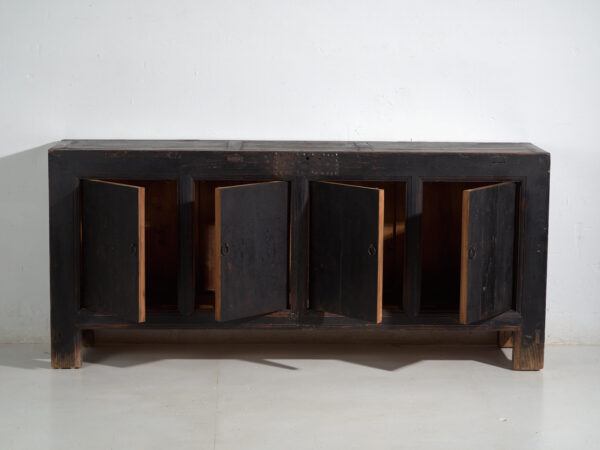 Aparador antiguo pintura original en madera de olmo – China, circa 1900