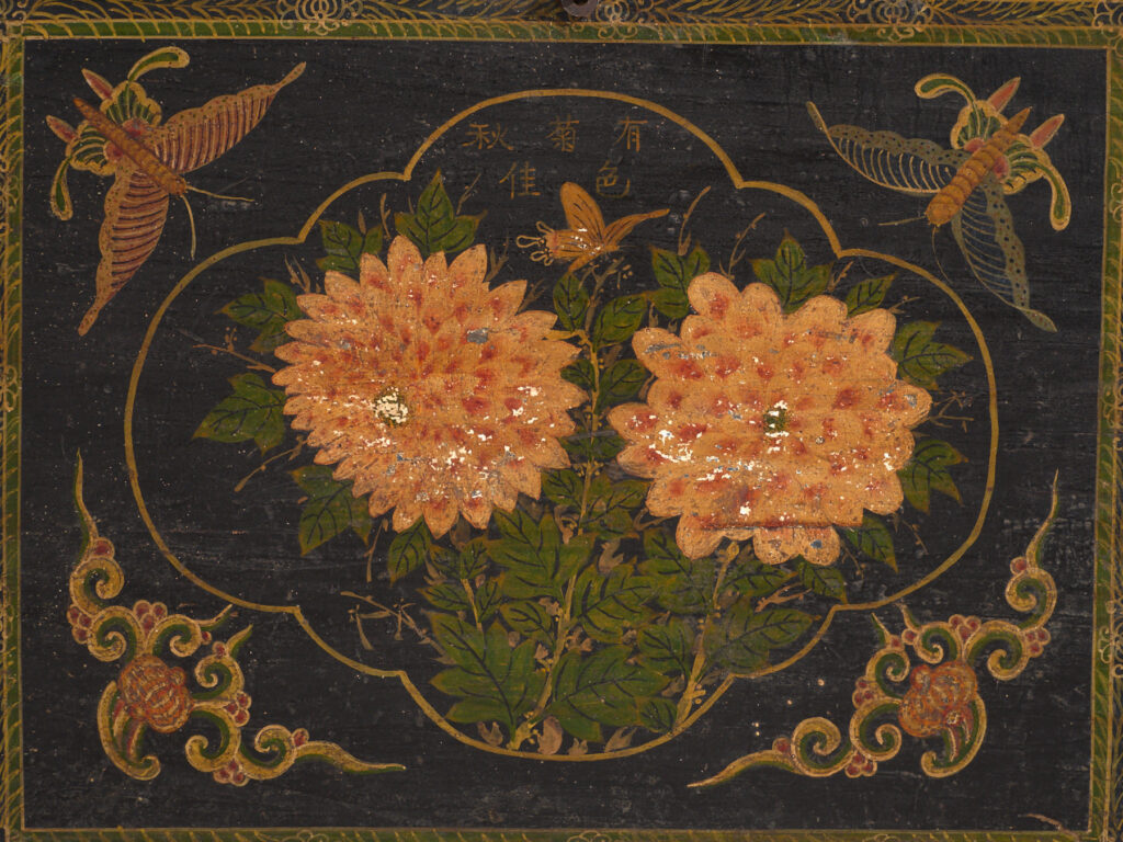 Baúl antiguo chino pintado – China, circa 1900