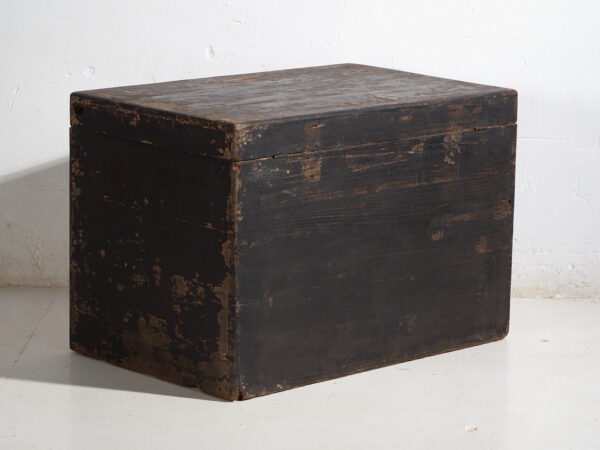 Baúl antiguo chino pintado en madera de pino – China, circa 1900