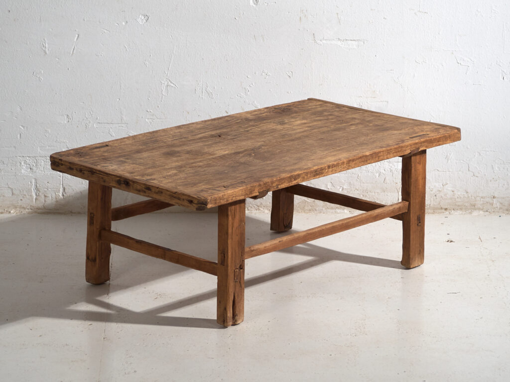 Antique low table in pine wood – China, circa 1920