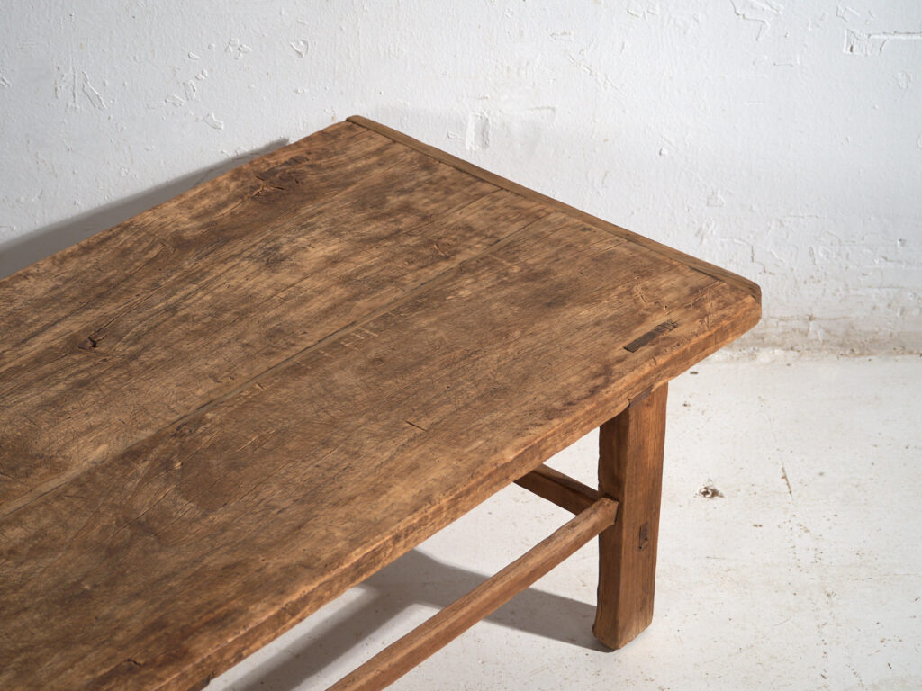 Antique low table in pine wood – China, circa 1920