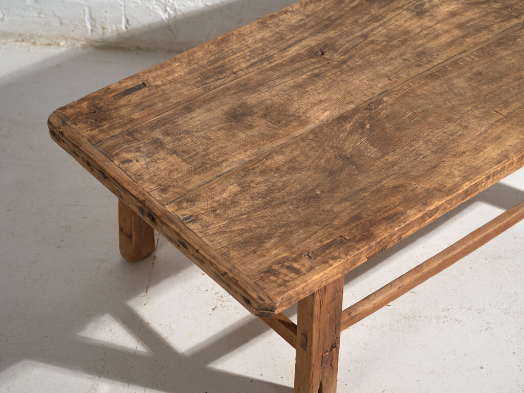 Antique low table in pine wood – China, circa 1920