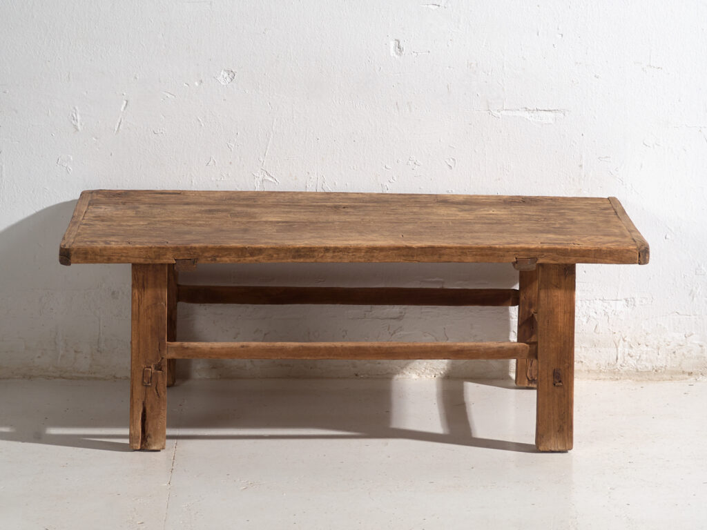 Antique low table in pine wood – China, circa 1920