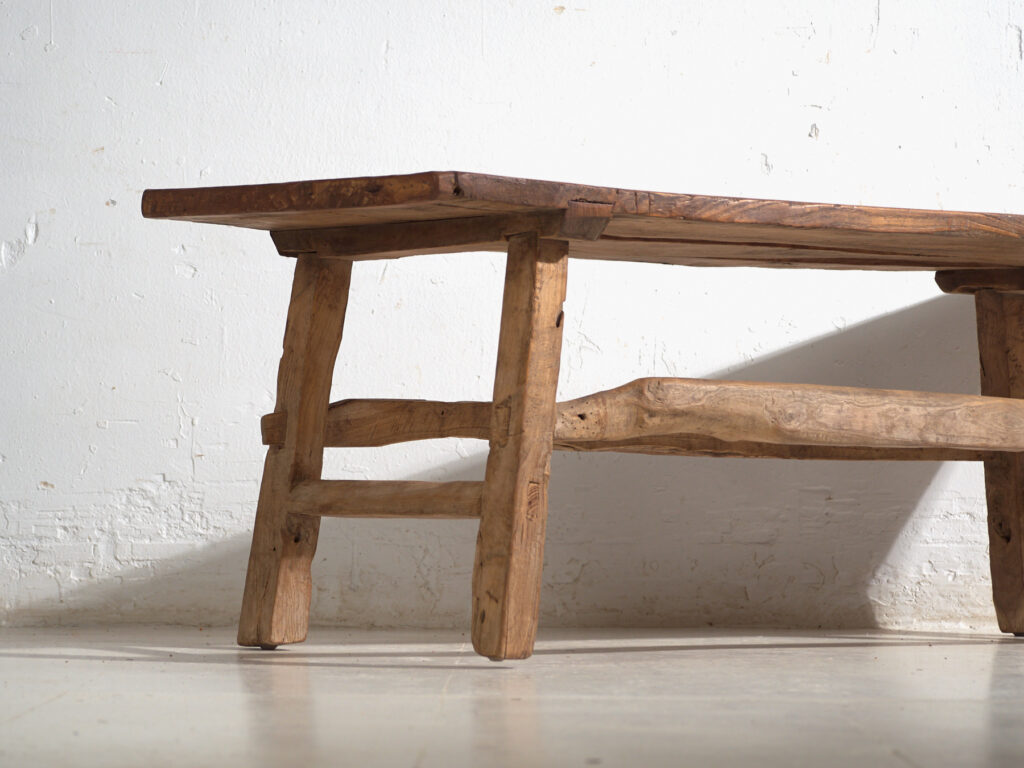 Antique low table in pine wood – China, circa 1930