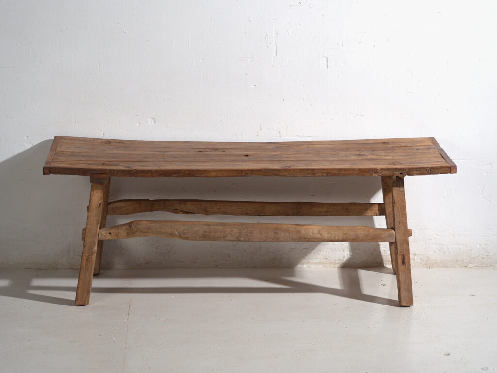 Antique low table in pine wood – China, circa 1930