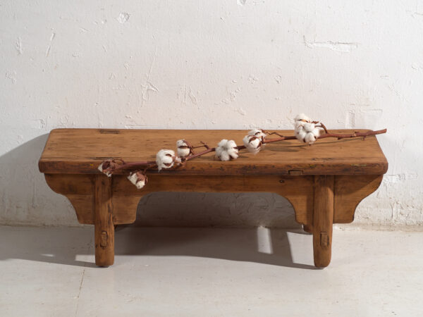 Antique low table in pine wood – China, circa 1930
