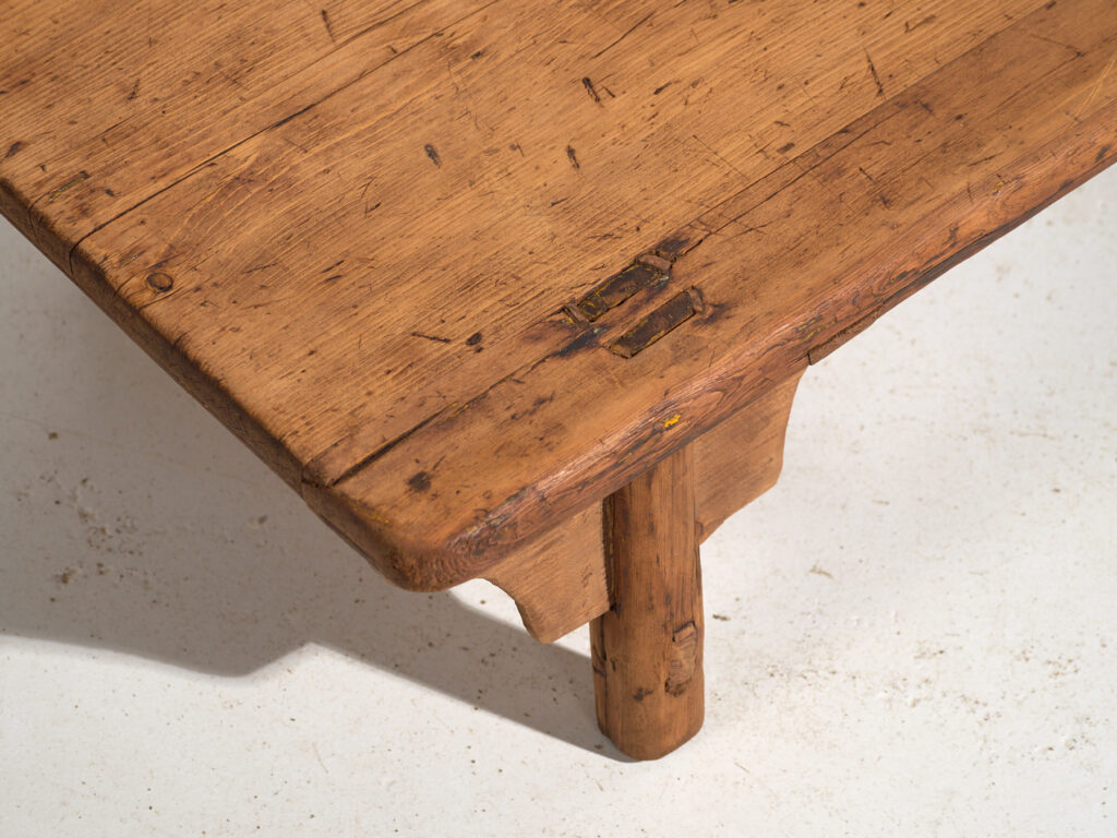 Antique low table in pine wood – China, circa 1930