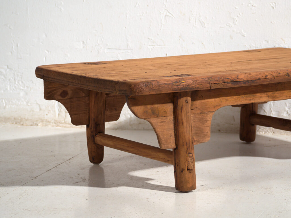 Antique low table in pine wood – China, circa 1930