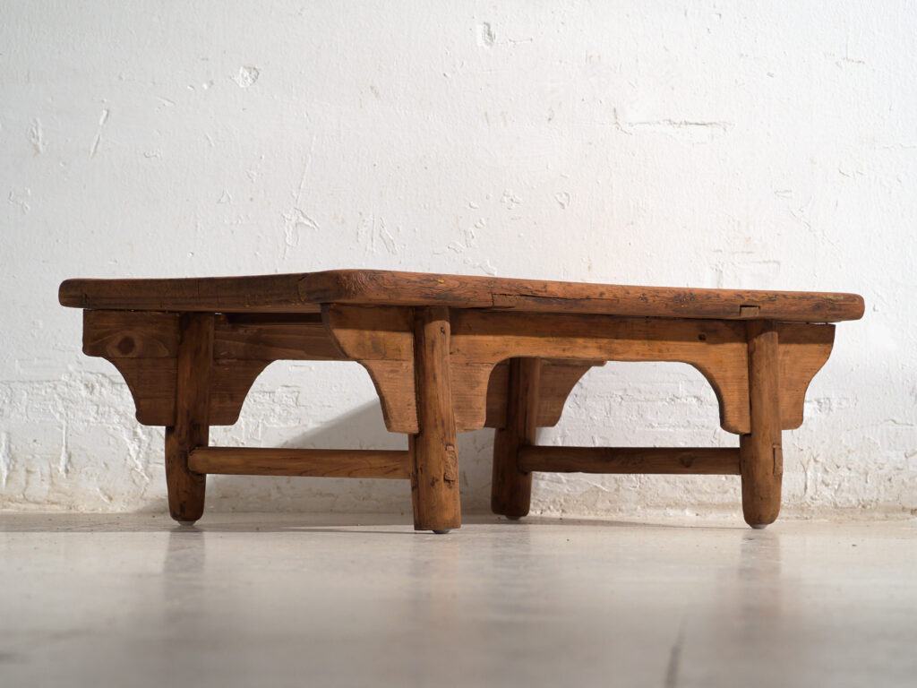 Antique low table in pine wood – China, circa 1930