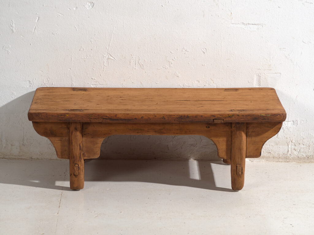 Antique low table in pine wood – China, circa 1930