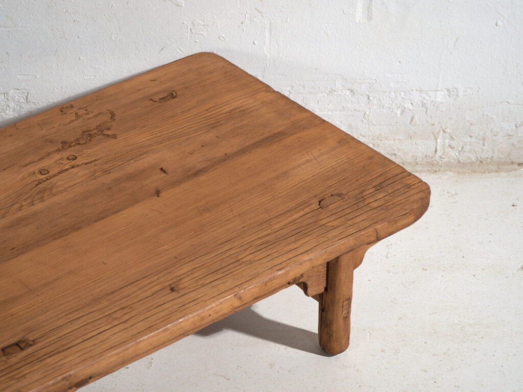 Antique low table in pine wood – China, circa 1930