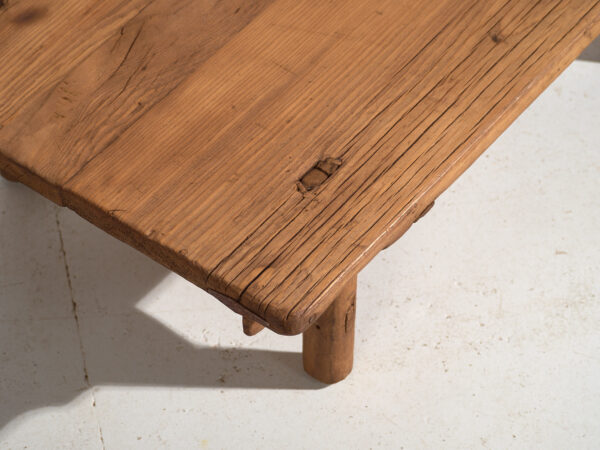 Antique low table in pine wood – China, circa 1930