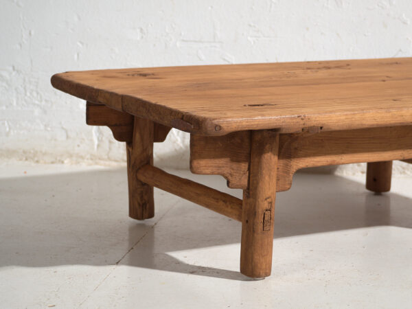 Antique low table in pine wood – China, circa 1930