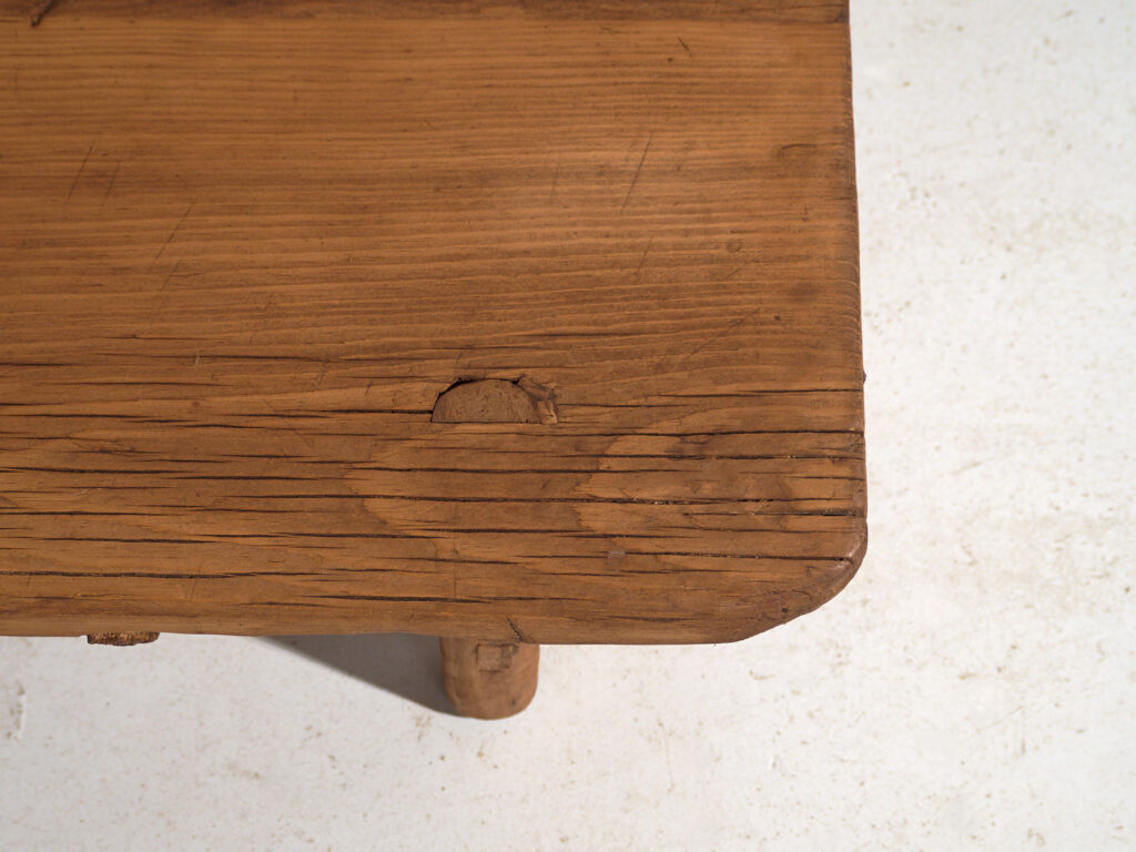 Antique low table in pine wood – China, circa 1930