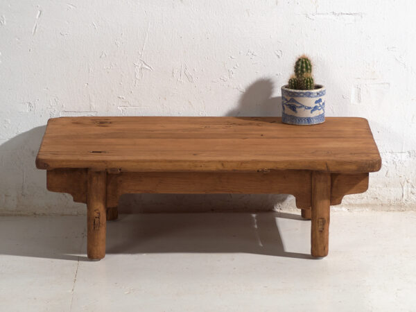 Antique low table in pine wood – China, circa 1930