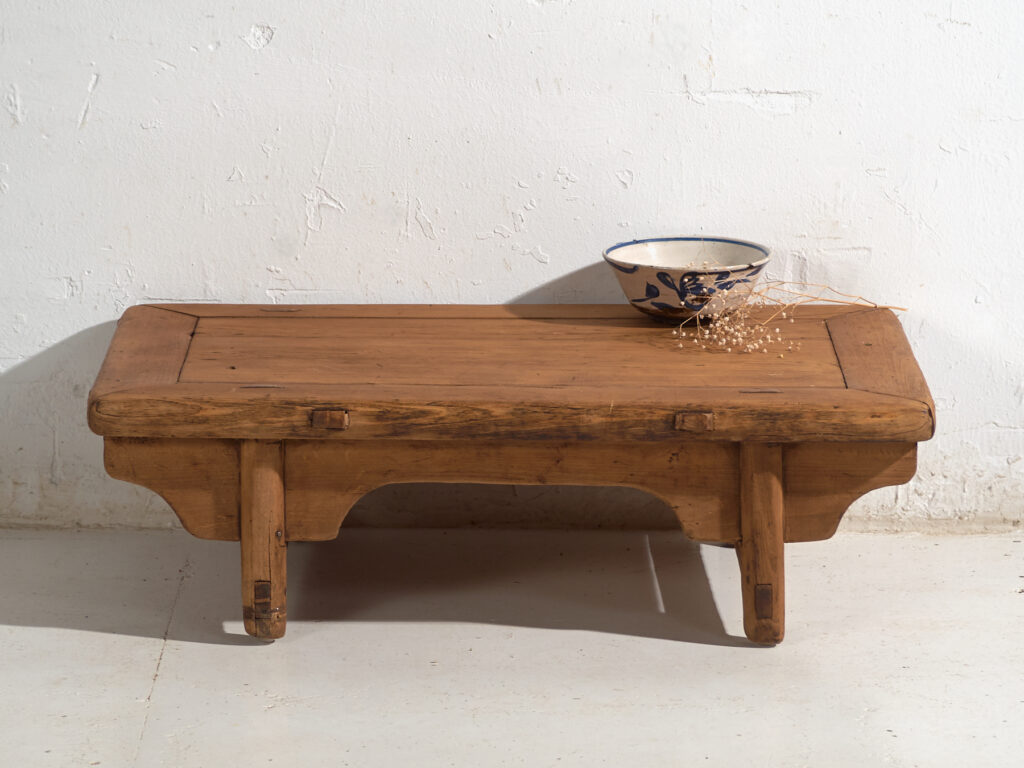 Table basse chinoise ancienne type kang – Table d’appoint primitive chinoise – circa 1900 #16